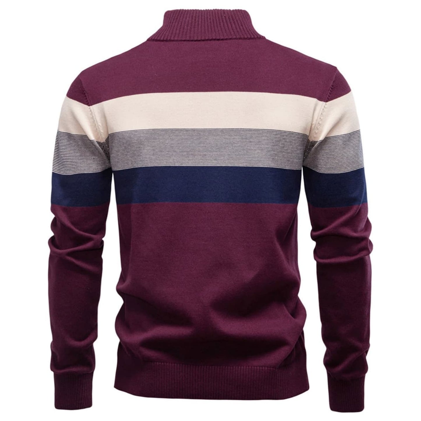 Classic Colorblock Half-Zip Sweater