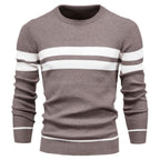 Men's Stripe Crewneck Sweater Pullover