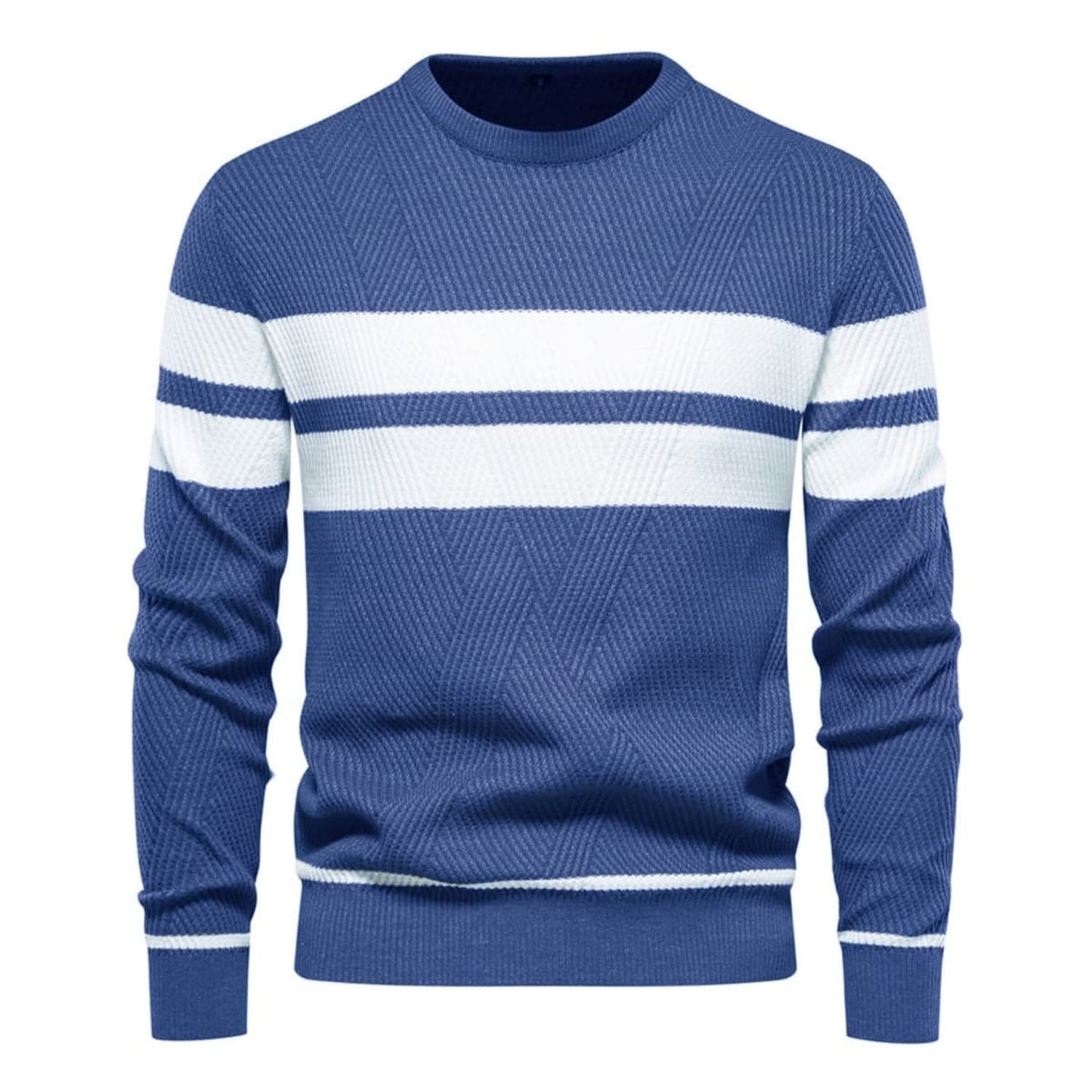 Men's Stripe Crewneck Sweater Pullover