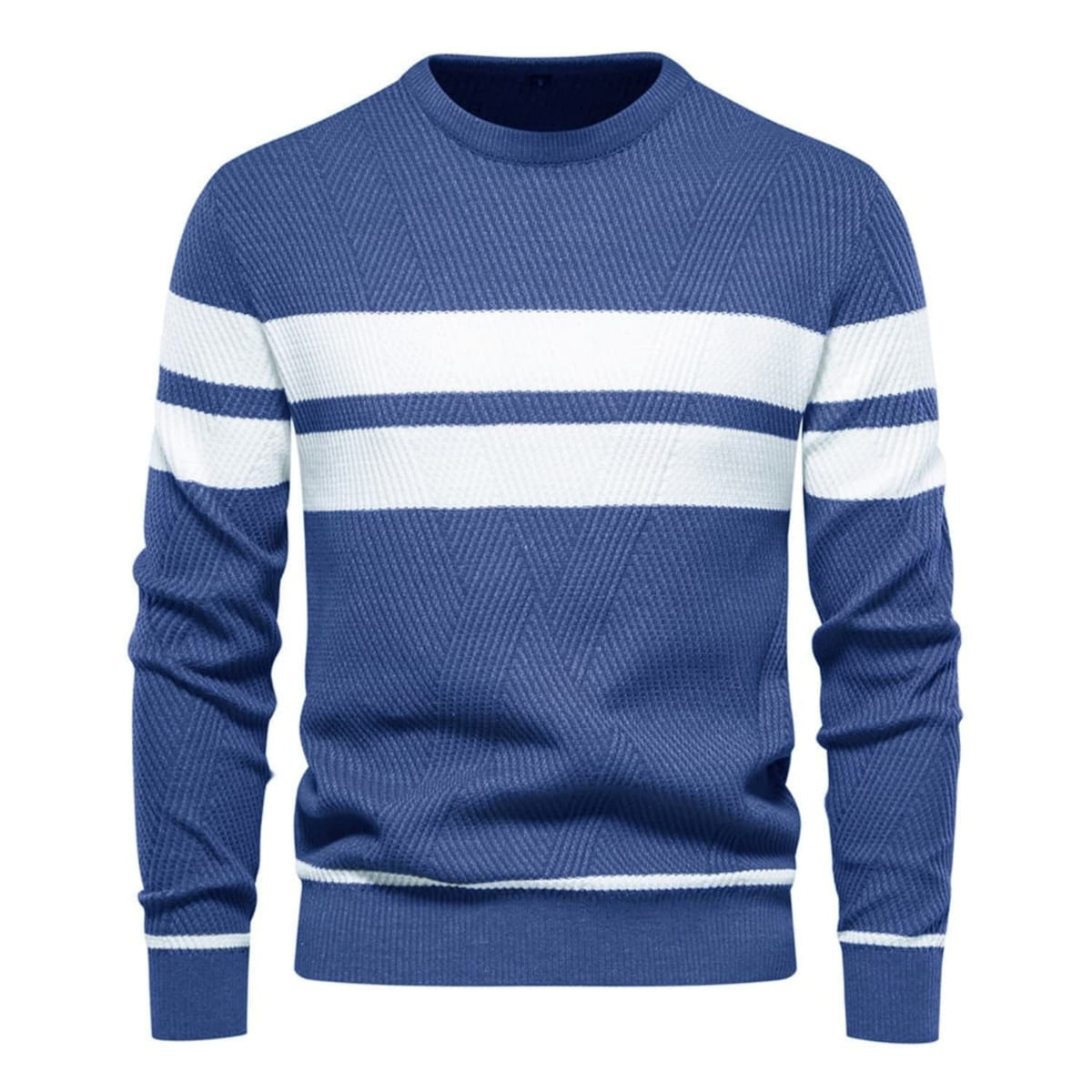 Men's Stripe Crewneck Sweater Pullover