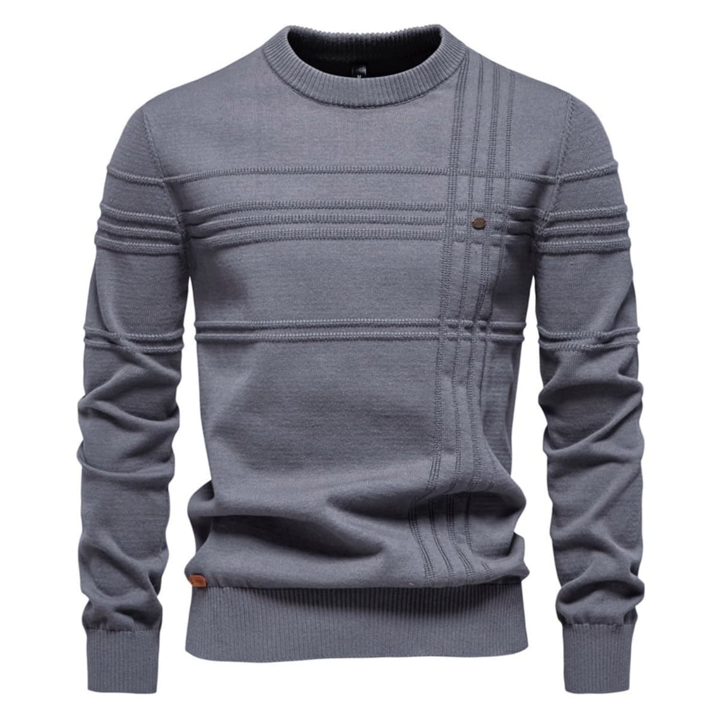 Crosshatch Crew Neck Sweater