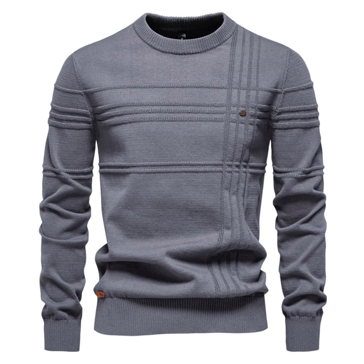 Crosshatch Crew Neck Sweater