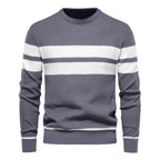 Men's Stripe Crewneck Sweater Pullover