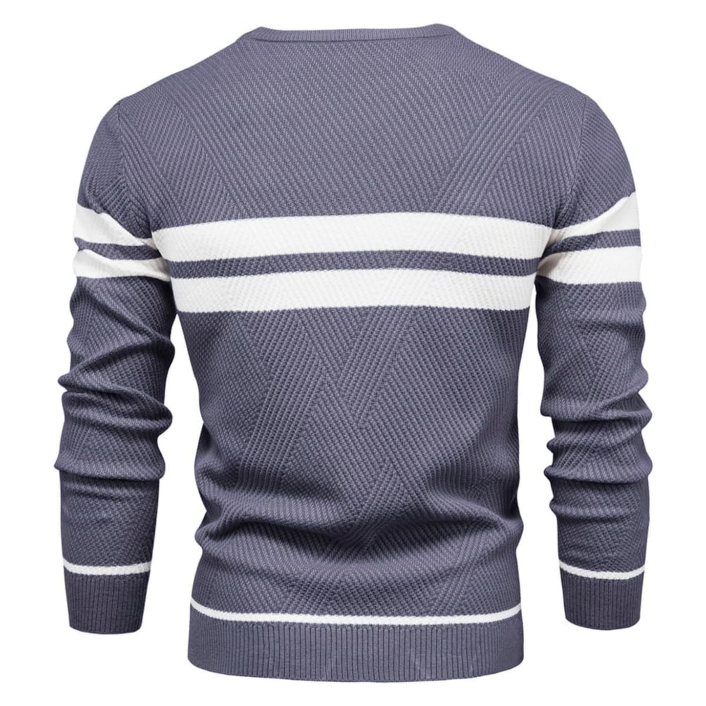 Men's Stripe Crewneck Sweater Pullover