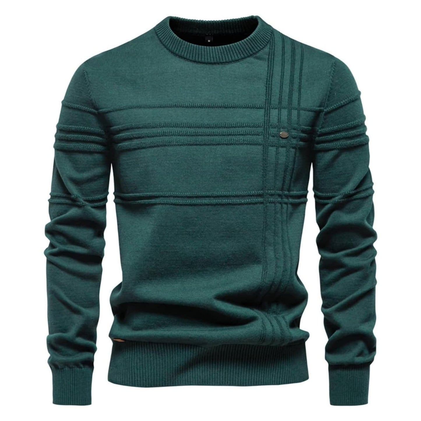 Crosshatch Crew Neck Sweater