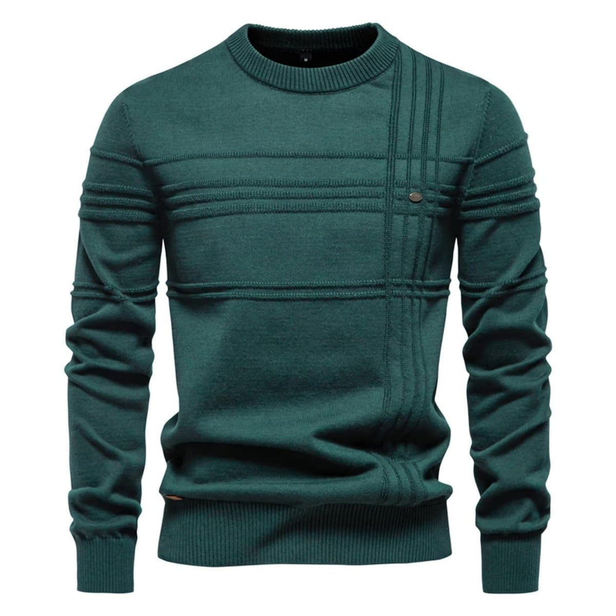 Crosshatch Crew Neck Sweater