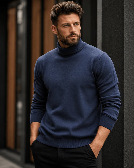 Turtleneck Washable Sweater