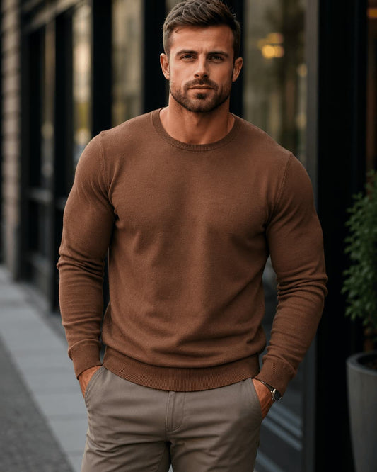 Crewneck Washable Sweater