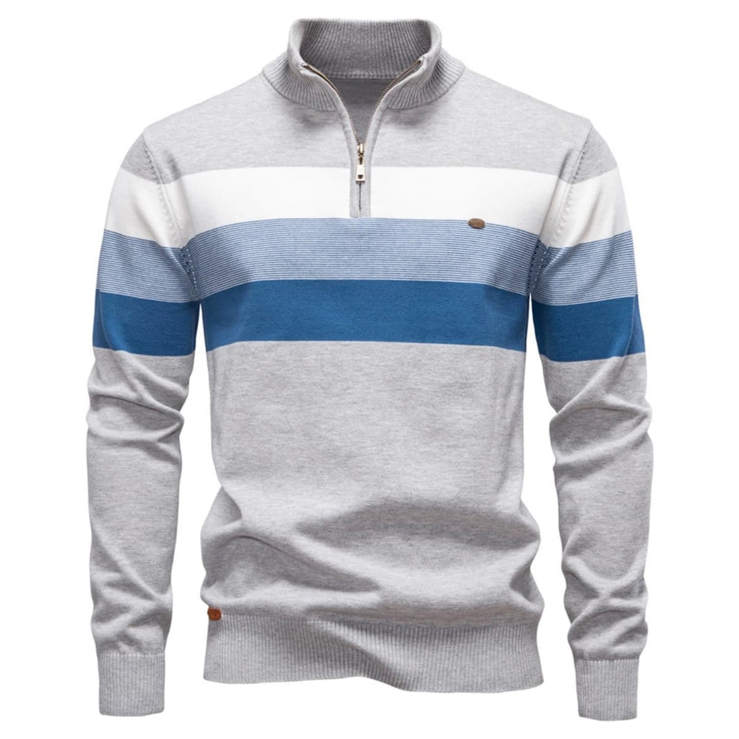 Classic Colorblock Half-Zip Sweater