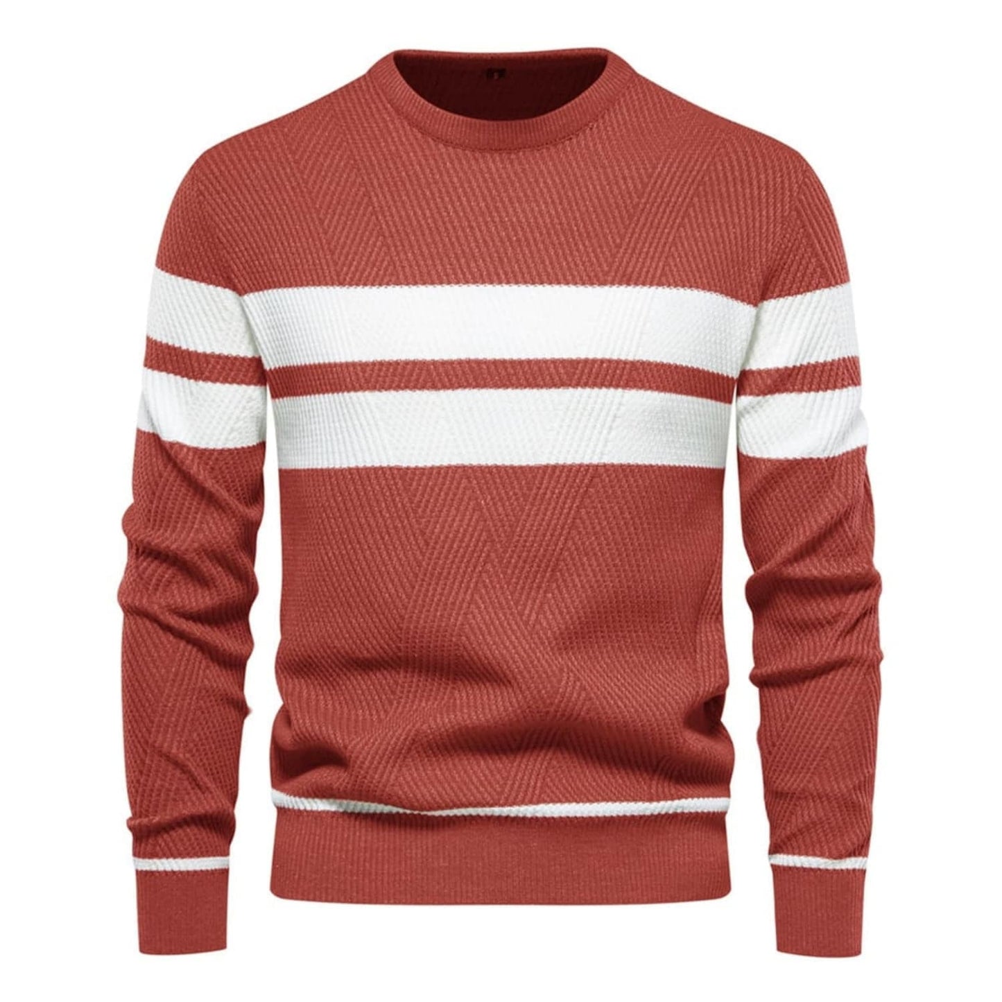 Men's Stripe Crewneck Sweater Pullover