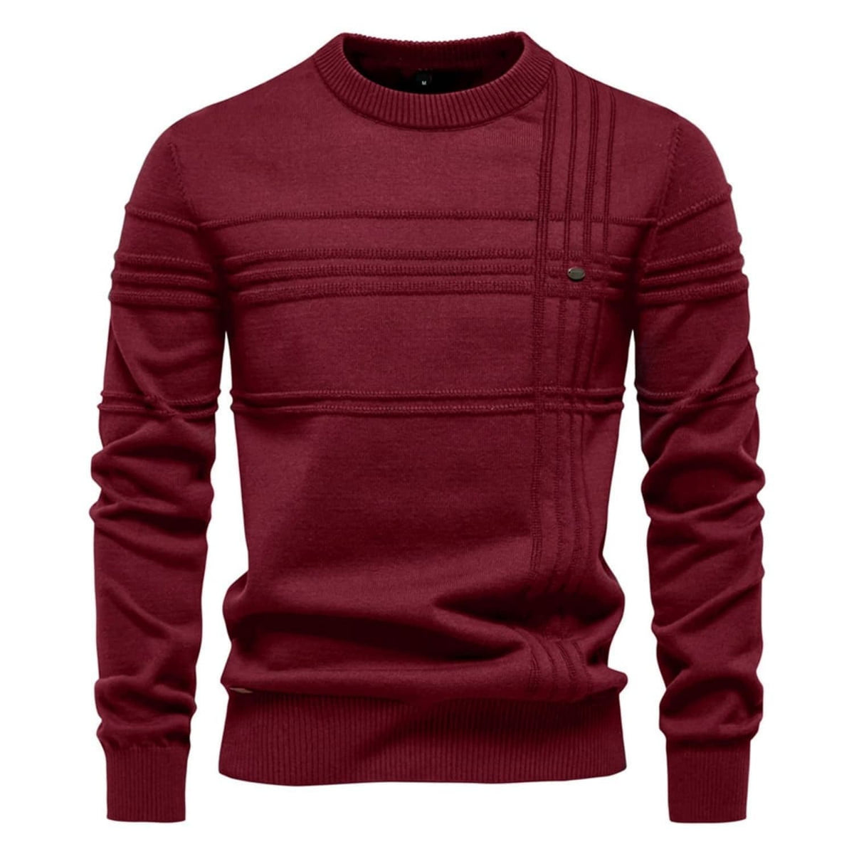 Crosshatch Crew Neck Sweater