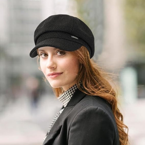 Women’s Vintage Newsboy Hat – 8 Panel Cabbie Beret Cap