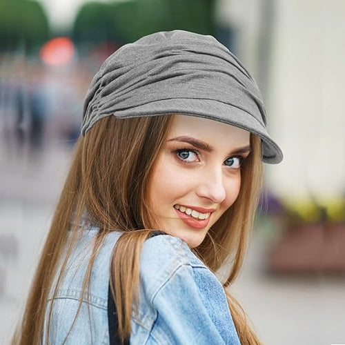 Women’s Soft Cotton Newsboy Cabbie Beret Cap – Painter & Baseball Style