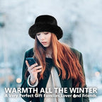 Women’s Winter Fuzzy Wide Brim Faux Fur Bucket Hat – Fluffy Fisherman Cap