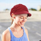 Women’s Soft Cotton Newsboy Cabbie Beret Cap – Painter & Baseball Style