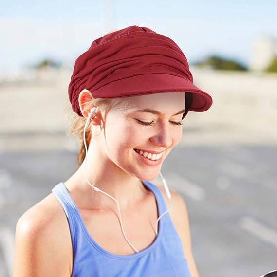 Women’s Soft Cotton Newsboy Cabbie Beret Cap – Painter & Baseball Style