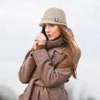 Women’s Wool Cloche Hat – Elegant 1920s Vintage Fedora