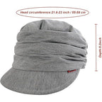 Women’s Soft Cotton Newsboy Cabbie Beret Cap – Painter & Baseball Style