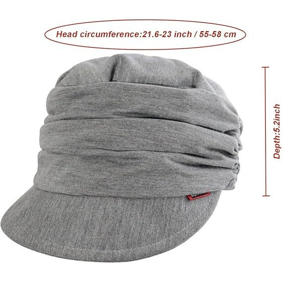 Women’s Soft Cotton Newsboy Cabbie Beret Cap – Painter & Baseball Style