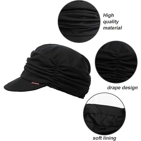 Women’s Soft Cotton Newsboy Cabbie Beret Cap – Painter & Baseball Style