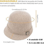 Women’s Wool Cloche Hat – Elegant 1920s Vintage Fedora
