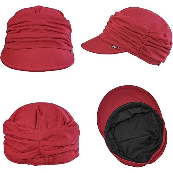 Women’s Soft Cotton Newsboy Cabbie Beret Cap – Painter & Baseball Style